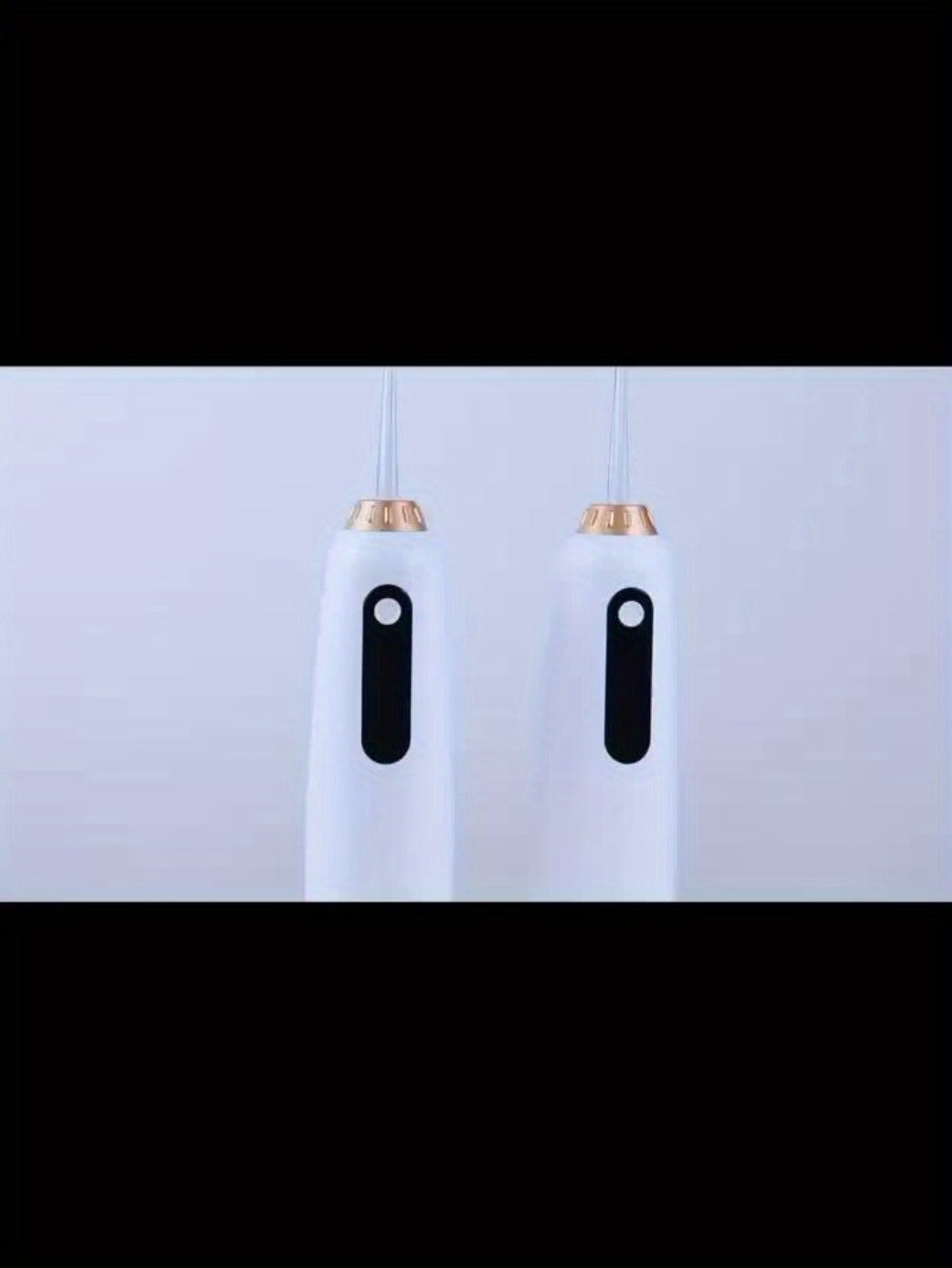 Advanced electric teeth cleaning tool set, including advanced wireless flosser, advanced electric toothbrush, 3 mode control, and can be charged via USB. Equipped with 4 compatible nozzles and 4 brush heads, the flosser head can rotate 360 degrees