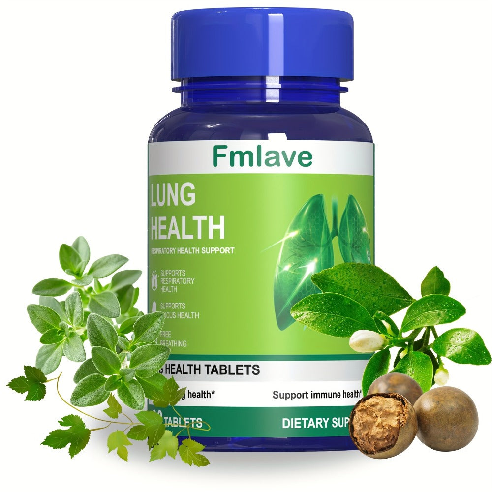 Cleanse Support Supplement, Lung & Respiratory Health Support, Powerful Herbals Extract Formula for Breathing Comfort, Immune & Mucus Support, 60 Tablets (36g)