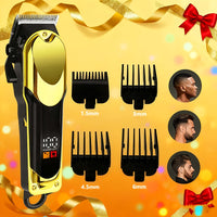 Golden professional hair clipper for men