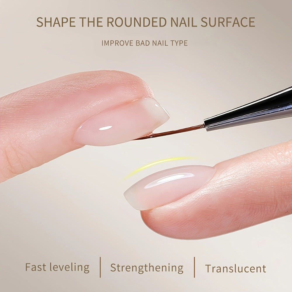 2pcs XEIJAYI 0.51oz Gel for Nail Extension Base Glue, 4-In-1 Leveling Reinforcement Sealing Layer, Alcohol-Free, for Nail Salons, Adult Use