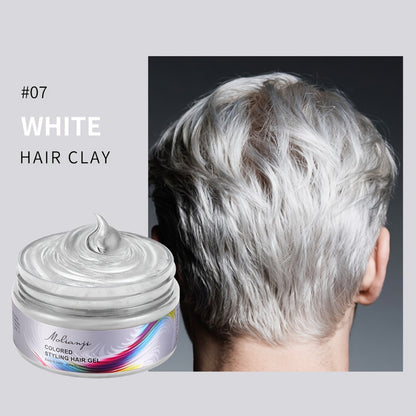Temporary Hair Dye Color Wax 3.53oz — Non-Damaging Easy Wash Hair Color for Halloween, Carnival & Festival Styling, Mixable Shades, Natural Hold Not Stiff, 9 Colors