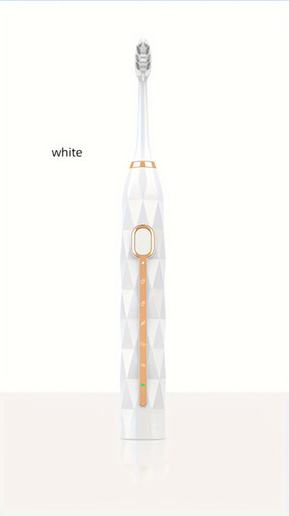 Sonic Electric Toothbrush IPX8 Waterproof with 8 Replacement Brush Heads, USB Rechargeable 500mAh, Metal Shaft, Travel Case & Toothbrush Holder, for Adults Men & Women, 5 Color Options
