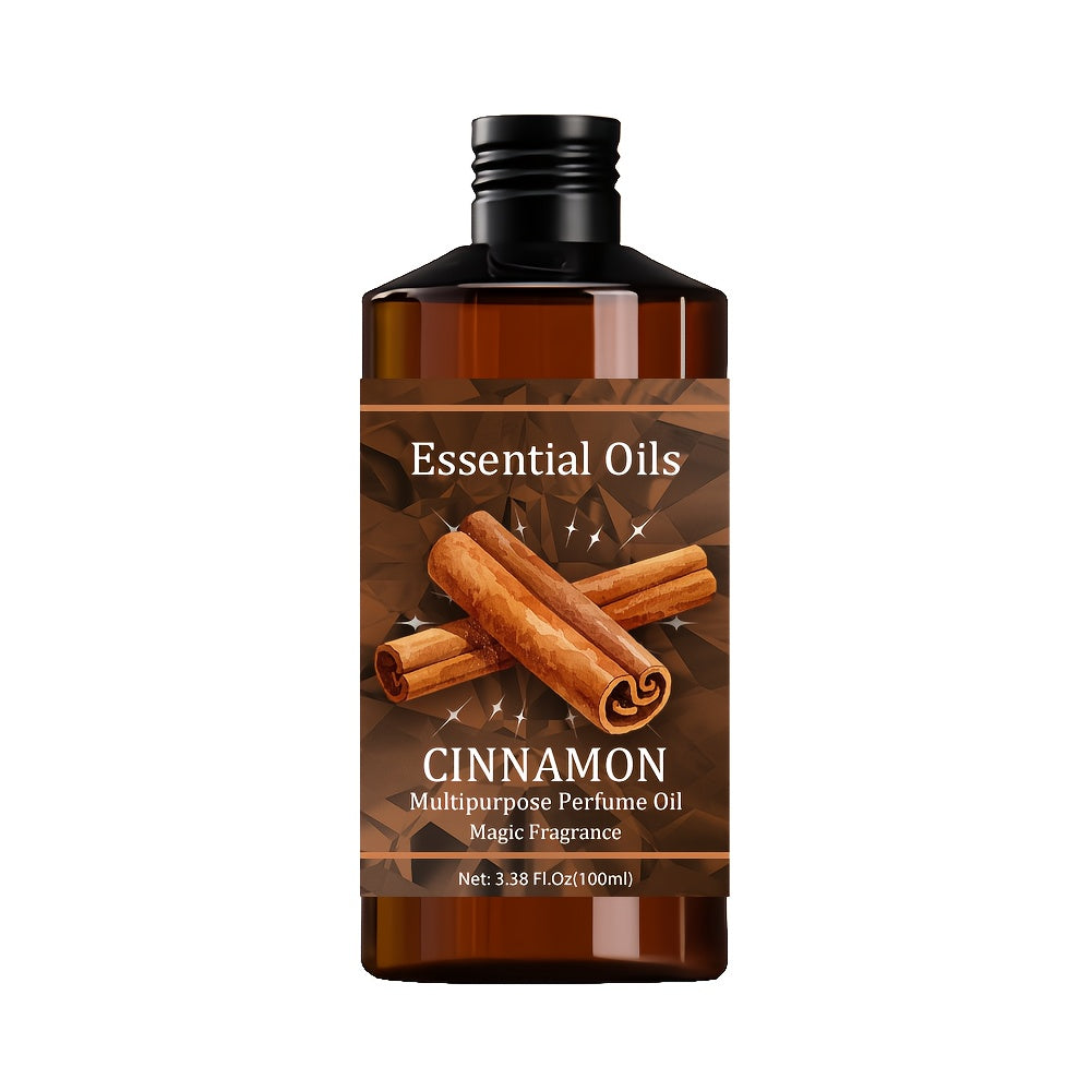 Cinnamon Essential Oil, 100Ml/3.38 Fl.Oz, 100% Pure Care Grade for Nail, Hair & Skin Care, Massage, Moisturizing Massage Essential Oil for Men And Women, Meditation Gift, Perfect Christmas Gift