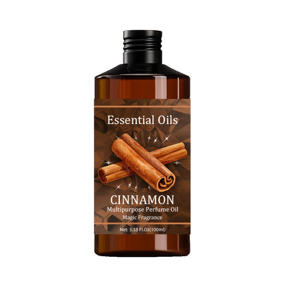 Cinnamon Essential Oil 100ml — 100% Pure Warm Spice Aromatherapy Oil for Diffuser, Skin Care, Hair & Scalp, Massage & Meditation, Cozy Gift for Women and Men