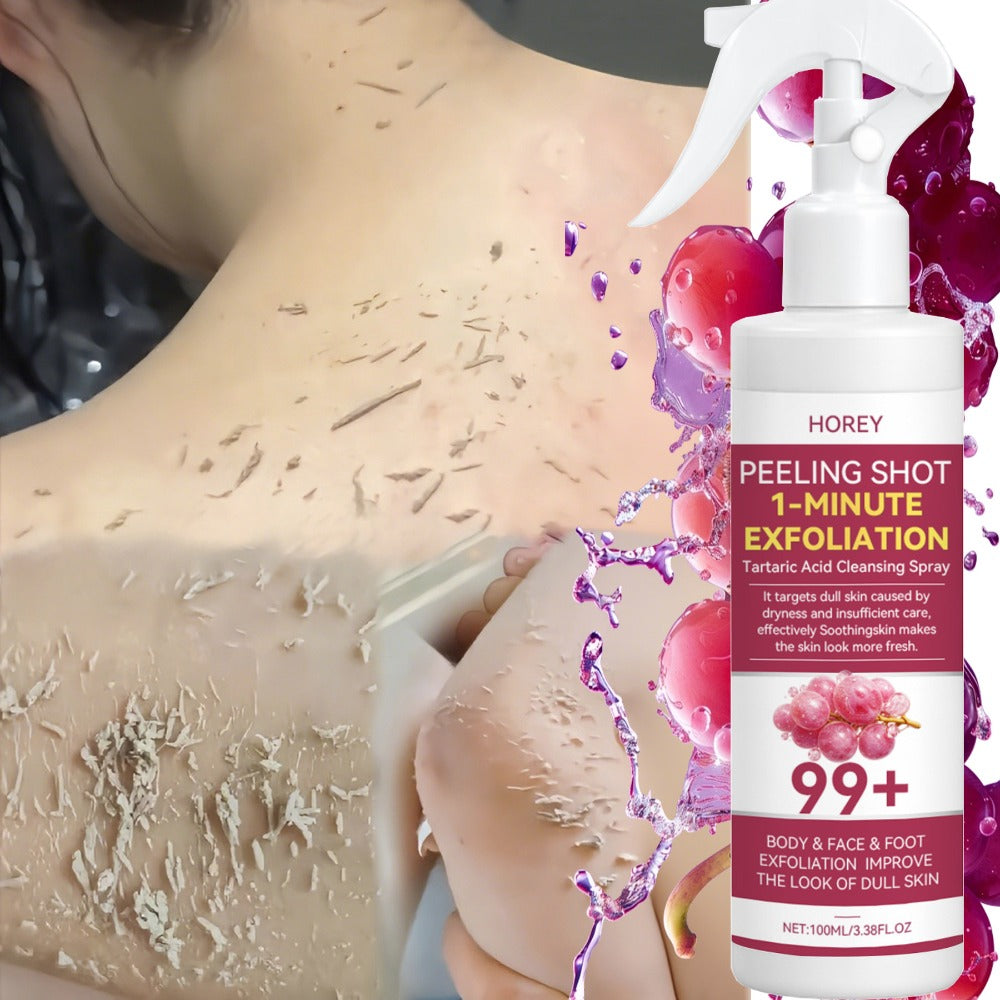Body And Face Exfoliating Gel - Enriched with Grape And Malic Acid - Deeply Cleanses Skin, Removes Dead Skin Cells from Body And Face, Soothes Skin, Physically Exfoliates Through Gentle Scrubbing, Portable And Easy to Use