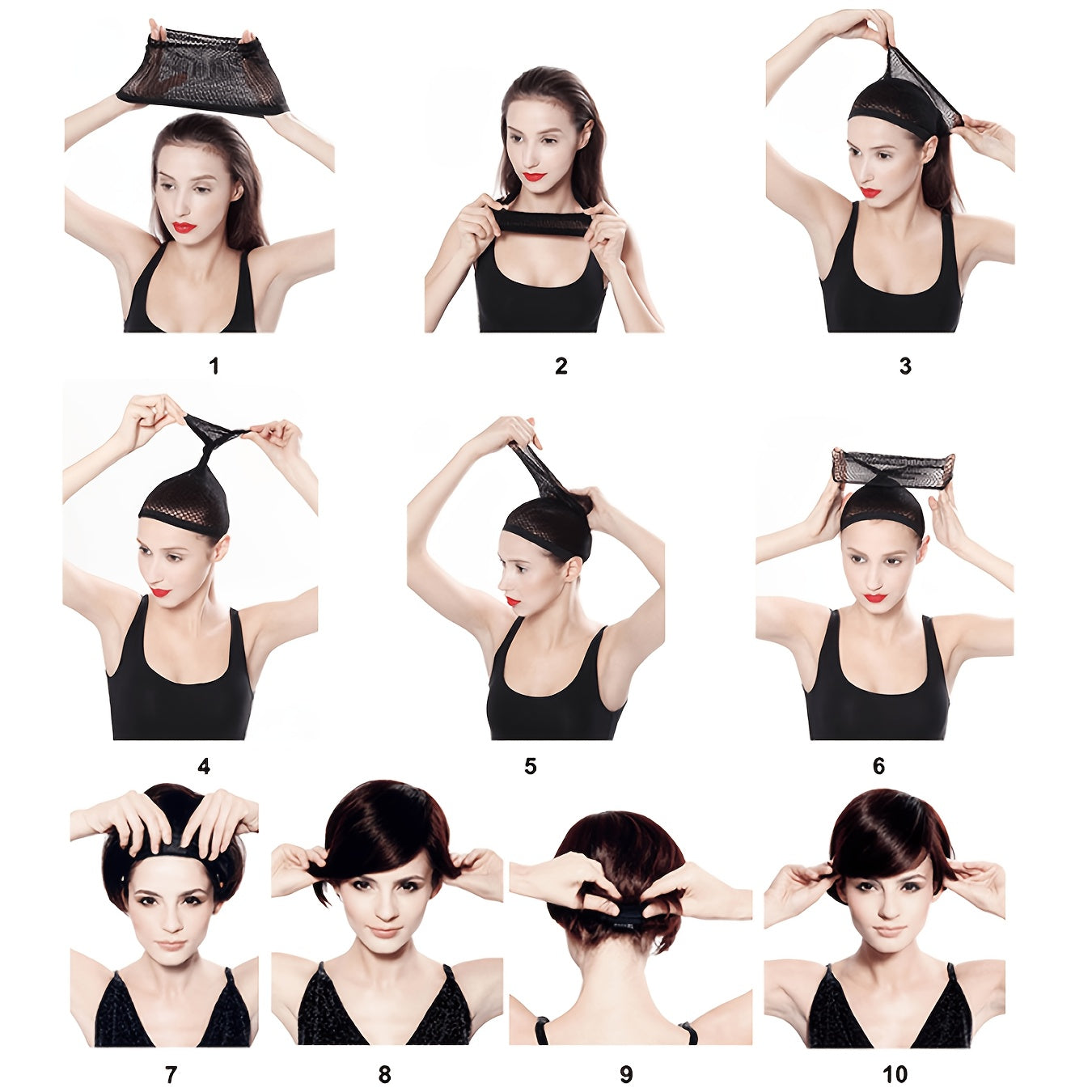 Nicelatus Short Black Wig Short Hairstyles Synthetic Body Wavy Wigs for Women Short Hair Wigs for Halloween, Christmas Party, Music Festival