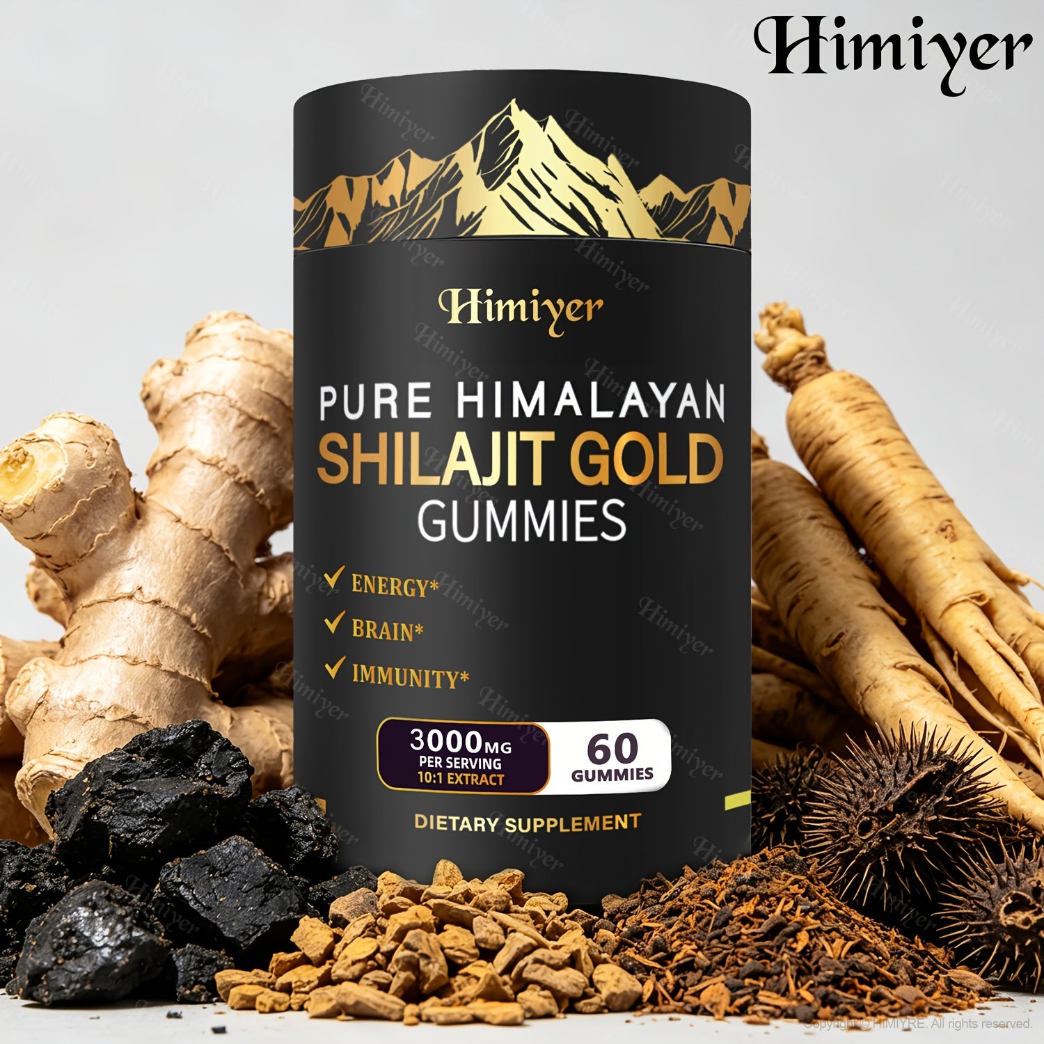 Powerful Combination Of 3000mg SHIlijit, Ginger, Hoofgrass, Ginseng And Ashwagandha! Multi-mineral And Phytonutrient Supplement