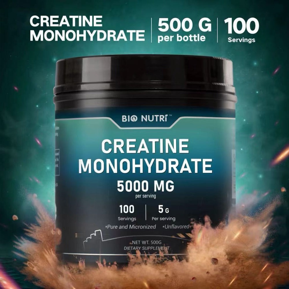 Creatine Monohydrate Powder 500G, 5000mg Per Serving, Micronized Creatine, Pure Unflavored