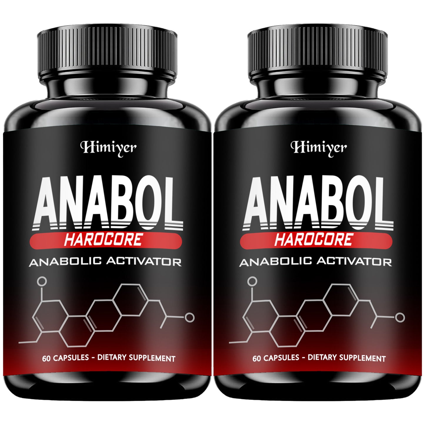 Anabolic Activator Supplement for Men — Anabol Hardcore Advanced Energy, Strength & Wellness Formula | 6-Keto-Diosgenin & Hecogenin | 60 Capsules | 1-3 Bottle Options