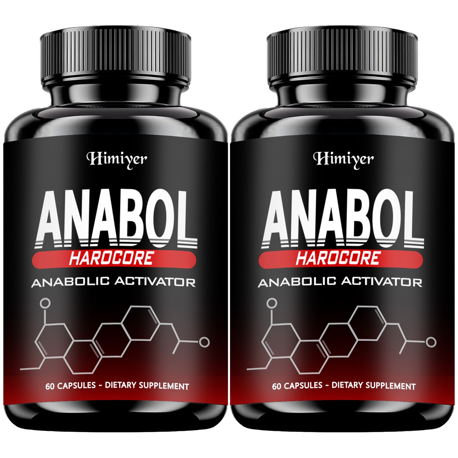 1/2/3pcs Anabol Hardcore Anabolic Activator, Dietary Supplement for Men - Advanced Energy, Strength, And Wellness Formula, 60 Capsules, 2-Year Shelf Life