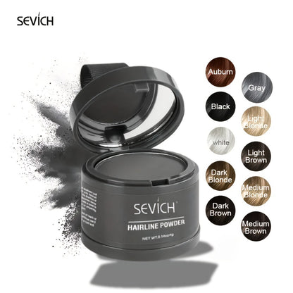 Root Coverage Powder for Thinning Hair - Hairline Concealer with Natural Shadow Effect, Voluminous Lift & Lightweight Formula, Sensitive Scalp Safe, Easy Brush Application for Men & Women All Hair Types