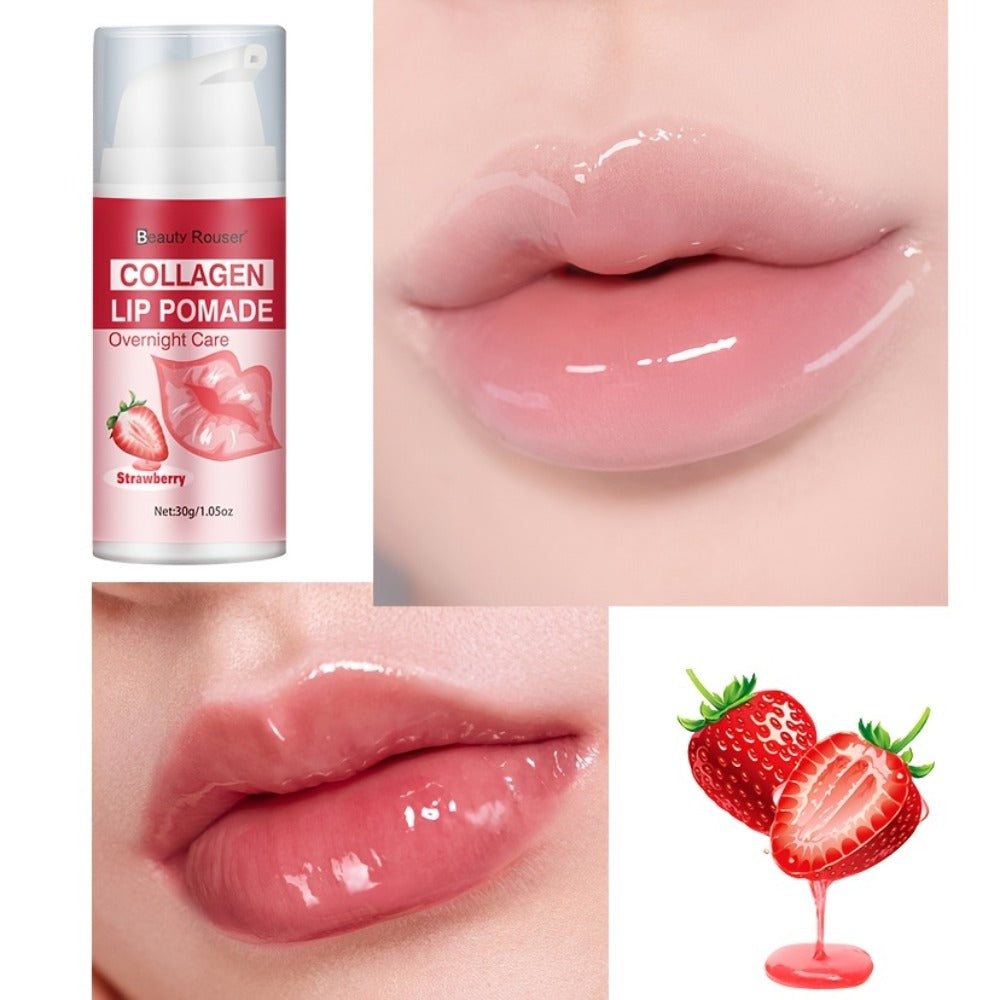 [Lip Essence Hydration] 30g Collagen Moisturizing Lip Essence - Plumps Lips, Day and Night Lip Care, Deep Hydration, Nourishes Dry Lips, Long-Lasting Moisture, Reveals -Clear, Hydrated Lips, Suitable for All Skin Types