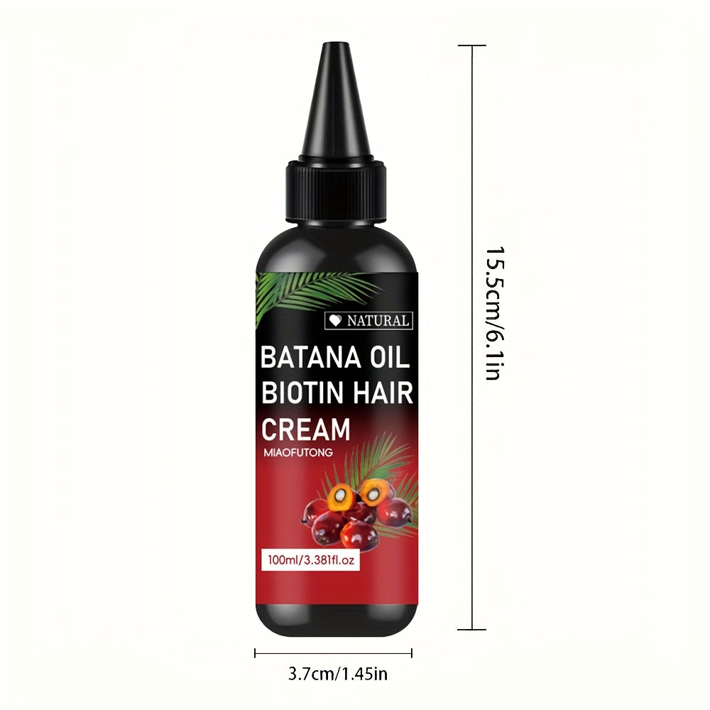 3.38oz Rosemary And Biotin Batana Hair Oil for Scalp And Hair Care, Contains Biotin, Strengthens Hair Ends, Prevents Breakage And Split Ends, Suitable for All Hair Types