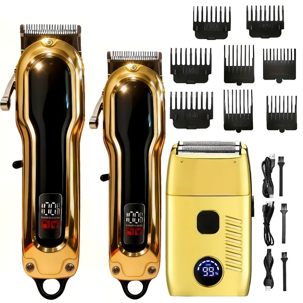 Professional Electric Hair Clipper Set, Home Hair Cutting Tool, Stylish Trimmer, Barber-Grade Hair Clipper, Long-Lasting Battery, Beauty Set Suitable for Home And Travel, Father's Day, Birthday, And Christmas Gift, Barber Trimmer.