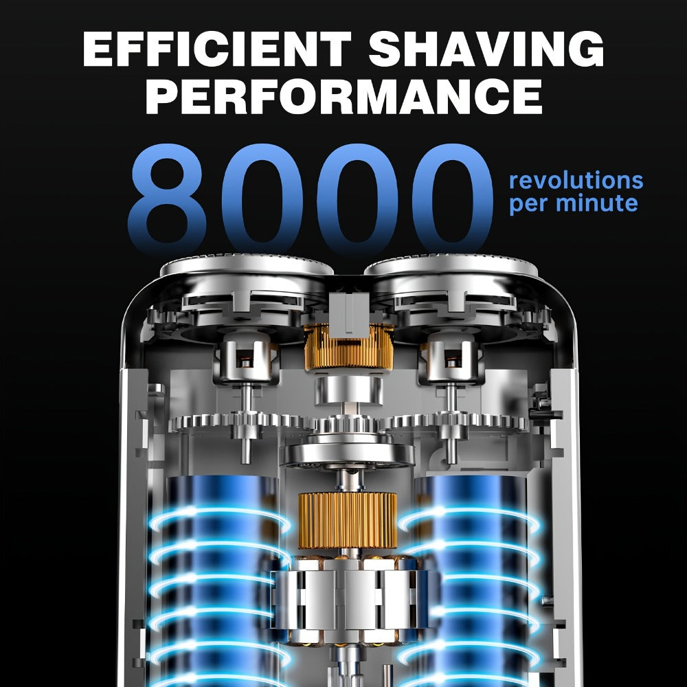 New Mini Version Electric Portable Dual Blade Floating Men'S Electric Shaver, Available In Three Colors, Clean Shaving, USB Charging, Preferred Gift Giving Option