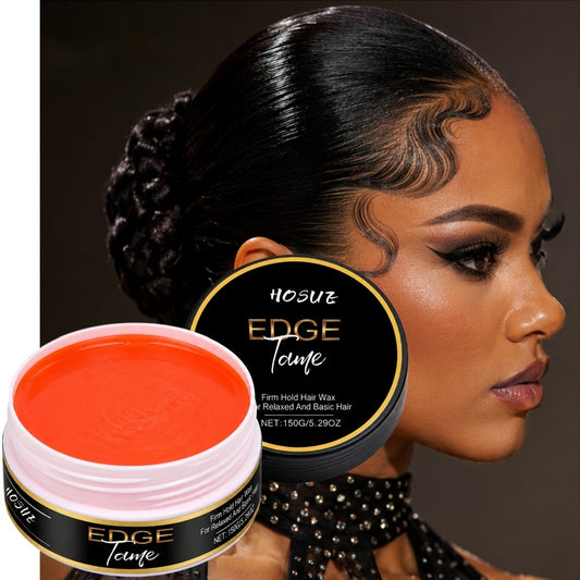 Crushed Hair Styling Gel Wax, Edge-Taming Texturizing Gel for Frizzy Hair, Lightweight And Non-Greasy with a Natural, Shiny End, Long-Lasting Hold Ideal for Braiding, Smooth And Shaped, Braid Styling. Mother'S Day Gifts. 150G