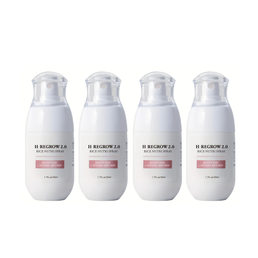 4pcs Natural Rice Scalp Spray, Containing Hydrolyzed Rice Protein, Ginger Root Extract, Moisturizing And Soft Hair, Long-lasting And Light Hair Care, Valentine'S Day Beauty Tool Gift, Christmas/New Year/Valentine'S Day Gifts