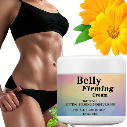 Belly Firming Cream - Intensive Tightening & Lifting Body Lotion with Hyaluronic Acid Caffeine Shea Butter Jojoba Oil & Vitamin E for Belly Buttocks Thighs & Arms - Alcohol Free All Skin Types