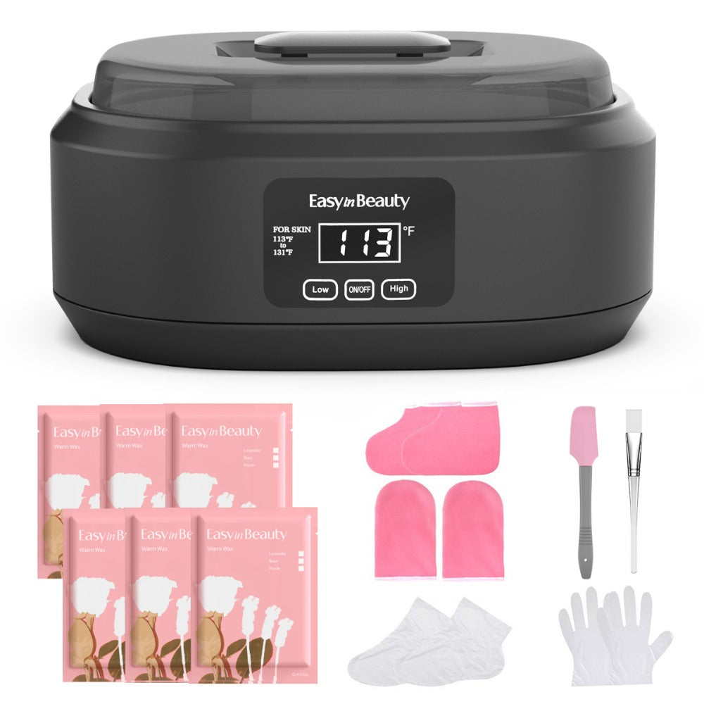 Paraffin Wax Machine for Hand and Feet, Touchscreen 3000ml Paraffin Wax Warmer with 6 Packs Wax (2.64 lbs), Paraffin Hot Wax Spa, Paraffin Bath for Home Use