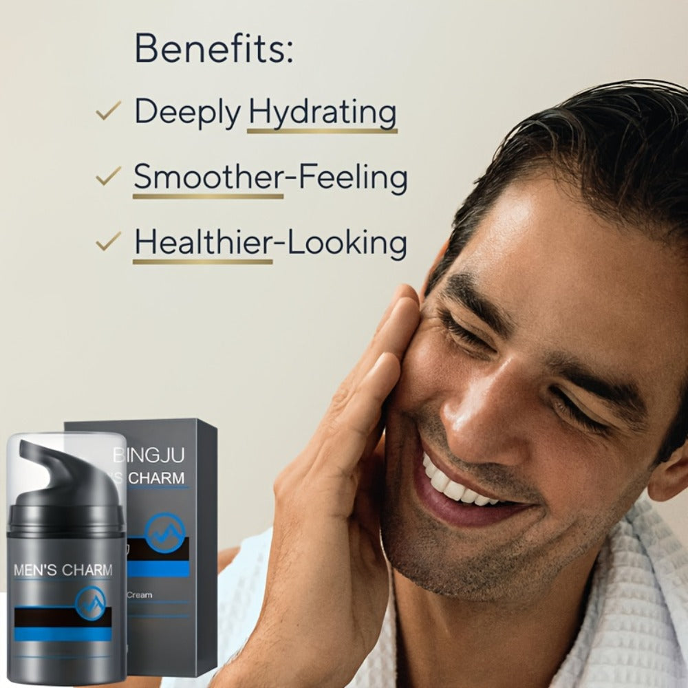 Men'S Hydrating Face Cream - Collagen, Hyaluronic Acid, Vitamin E & A, Avocado Oil - Alcohol-Free After Shave Lotion for All Skin Types
