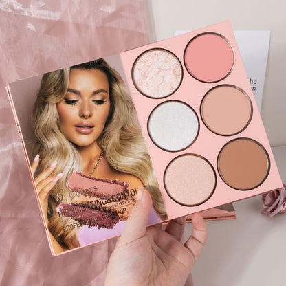 Makeup Palette Book Style Eyeshadow Blush Highlighter All-in-One Folding Palette 3-Layer 4-Layer Multifunctional Face Eye Makeup Kit Holiday Gift Set