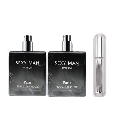 Men's Cologne Spray Long Lasting Woody Oriental Fragrance Warm Oud Sandalwood Scent for Dating Daily Wear Gift for Him Set of 2 (7054A / 7054B)