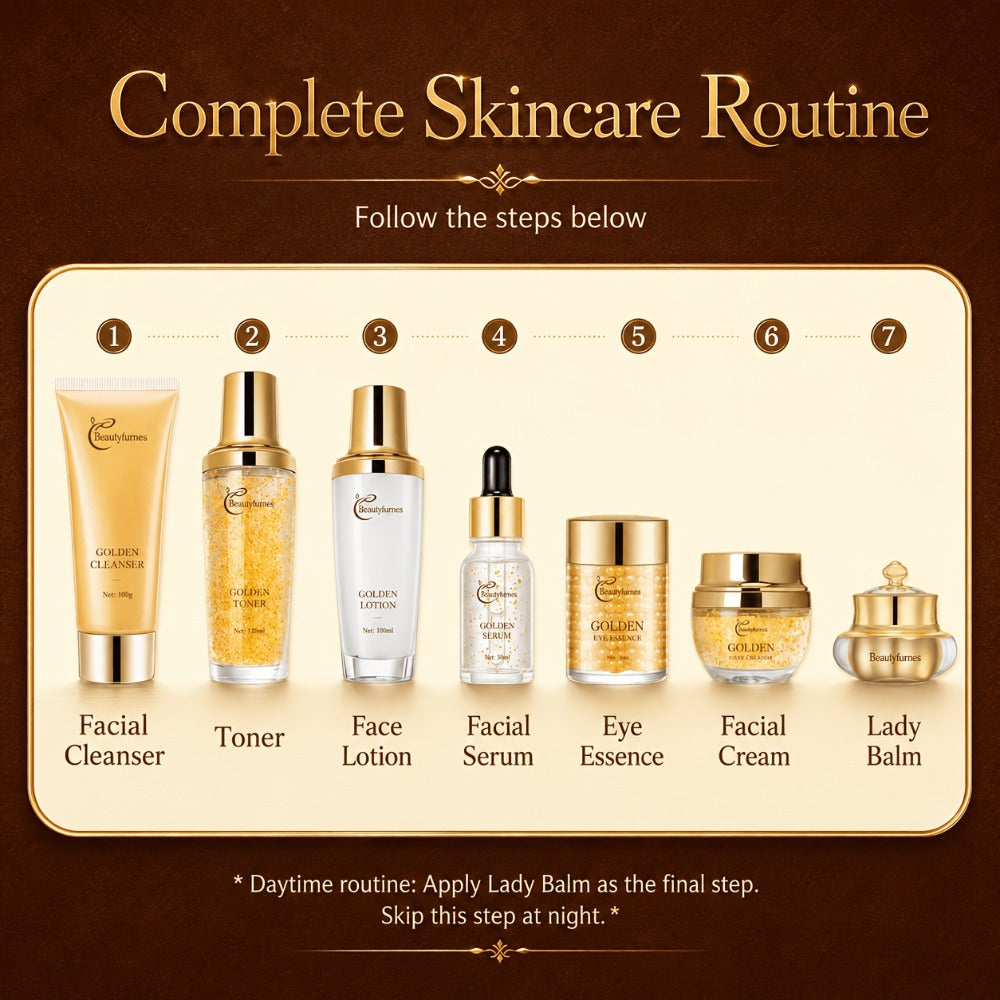 Collagen Skincare Set 9pcs Korean Facial Serum Moisturizer Cream Hyaluronic Acid Firming Hydrating Luxury Gift Box for All Skin Types