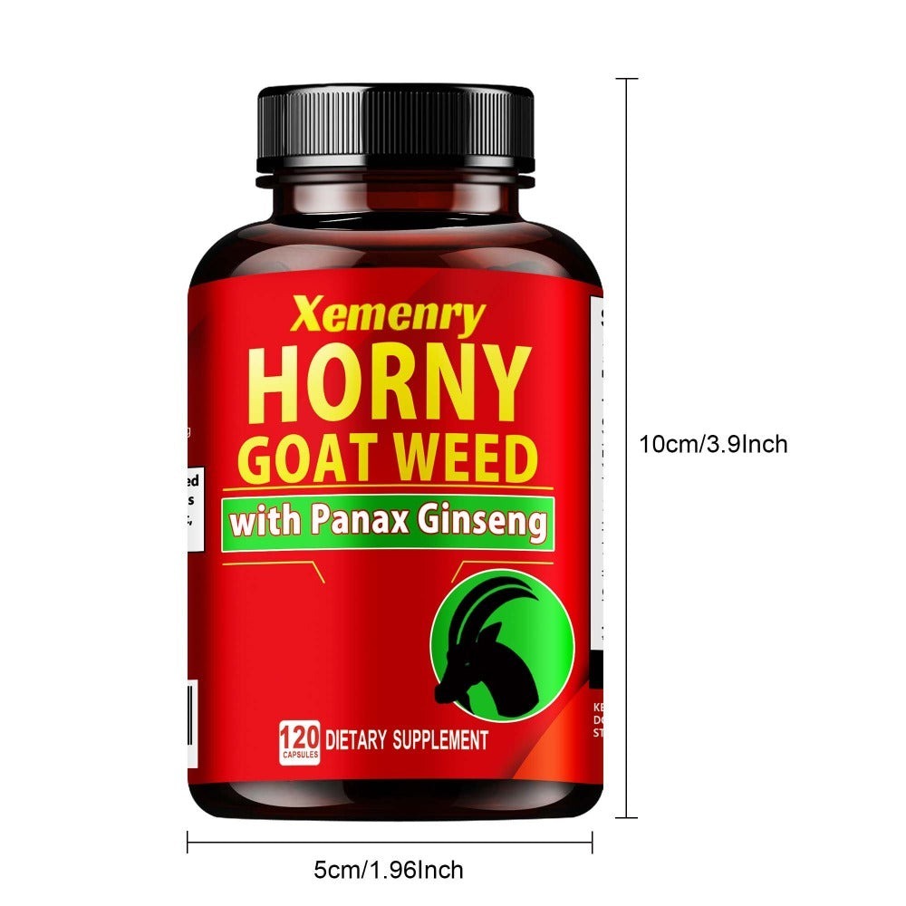 Horny Goat Weed - Replenish Energies, Premium Blended Formula - 120pcs
