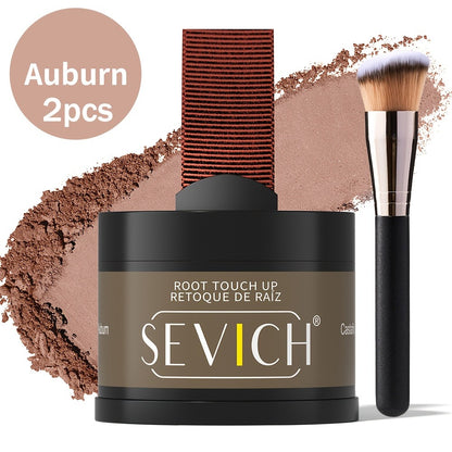 Hairline Powder for Root Touch Up & Hair Loss Cover - Volumizing Hair Concealer Powder for Thinning Hairline, Bald Spots & Sparse Areas - Works on All Hair Types - Multiple Shades with Brush 4g