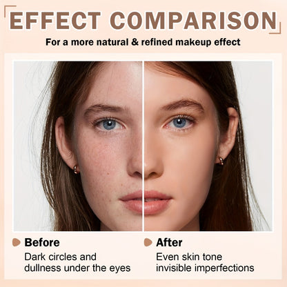 Liquid Foundation Full Coverage Long Lasting Natural Matte Finish for Mature Skin Buildable Formula Available in Natural Beige Nude Shades Women Face Makeup