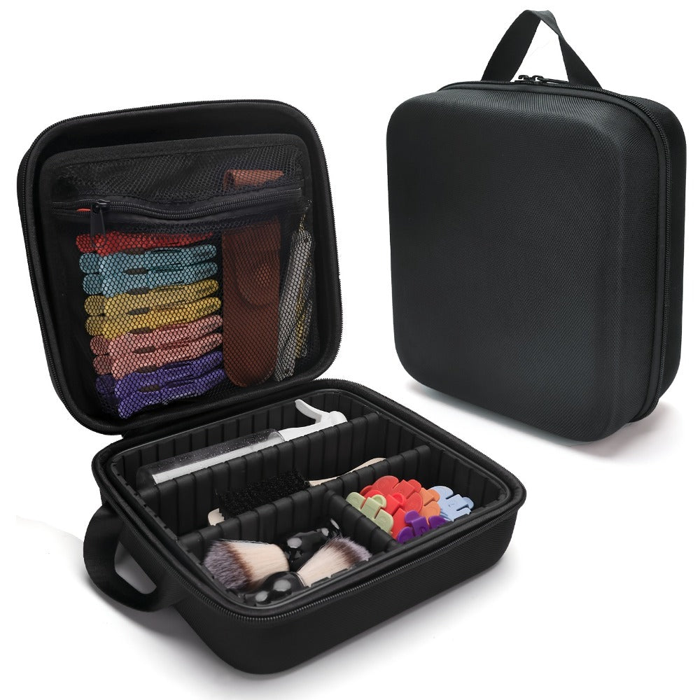 Barbertop Hair Styling Kit: Portable Hard Case for Hair Clippers, Trimmers, and Beauty Tools