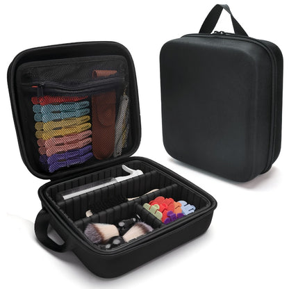Barber Tool Case Portable Hard Case for Hair Clippers Trimmers Beauty Tools Organizer Travel Storage Bag Barbershop Styling Kit Carrying Case for Grooming Tools