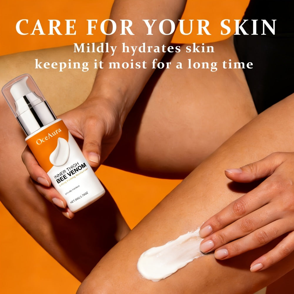 2/4pcs Bee Venom Thigh Firming Cream, Lifts And Firms Skin, Contains Coffee Seed, Vitamin E, Jojoba Oil, And Ginger Extract, Suitable For All Skin Types, Moisturizes And Conditions Thighs, Buttocks, Arms, And Body Contours, Alcohol-free.