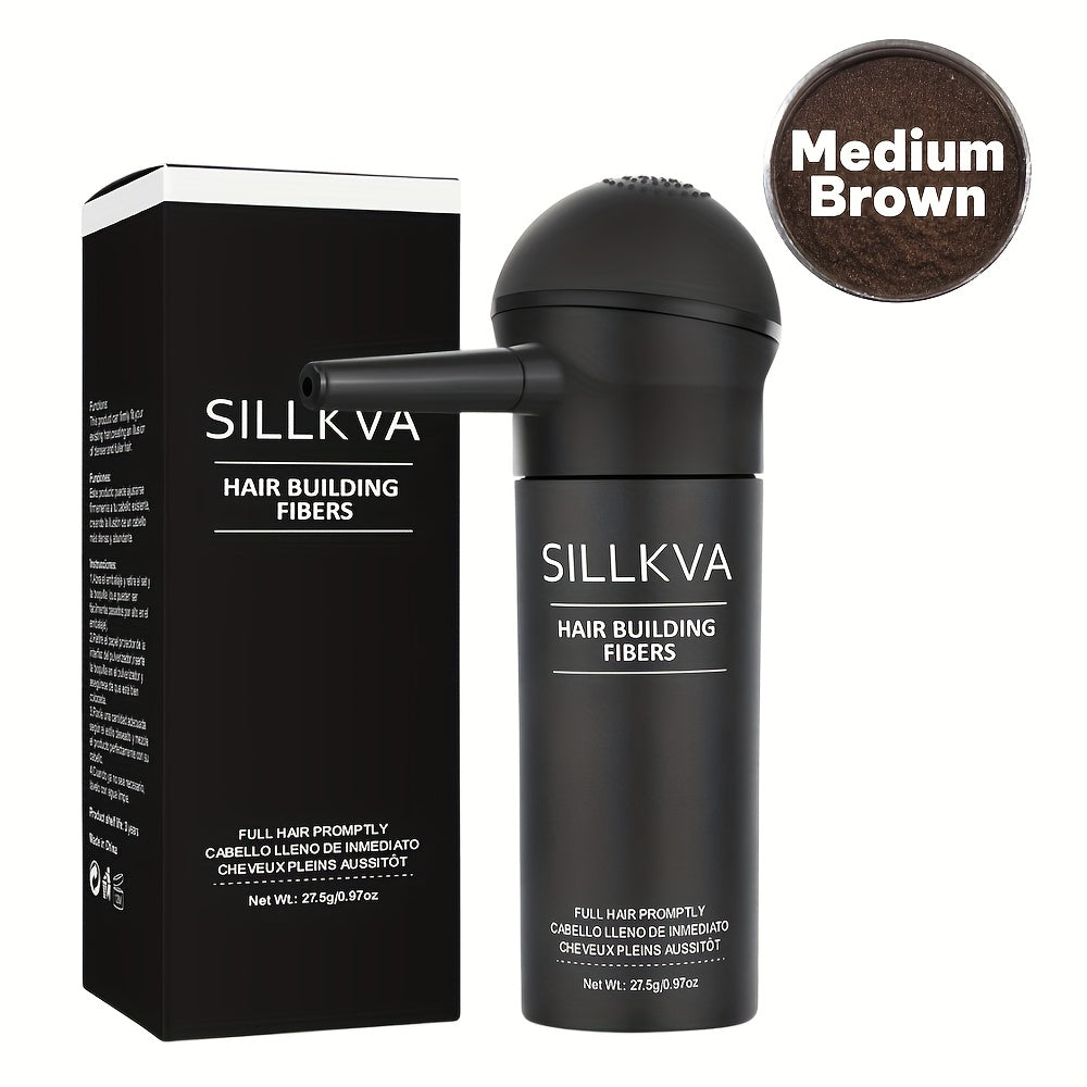 SILLKVA Hair Fiber Spray Applicator Kit - Precision Application For Instant Fullness, Natural Looking Coverage, 0.97oz