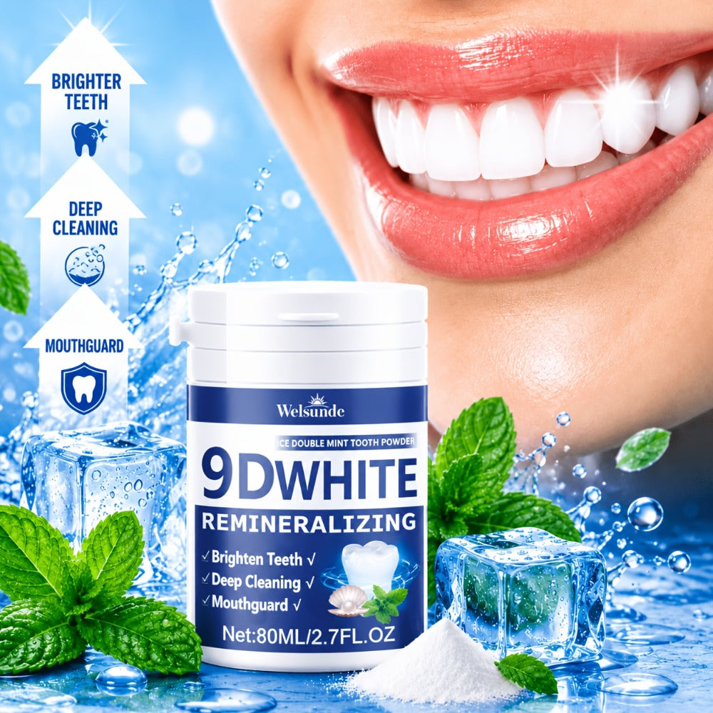 2pcs Teeth Powder, Remineralizing & Hydroxyapatite Tooth Powder, Deep Cleaning, Fresh Breath, Ideal for Oral Health And Hygiene Gift for Women Men, Breath Freshener, Toothpaste, Tooth Cleaning Powder for Daily Life - Local Warehouse