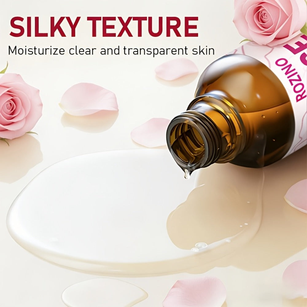 3.38oz Rose Oil: Premium Rose Scent. for Massage, Shower, Skincare, Face, Body, Nails, Hair, Lashes. Unisex.