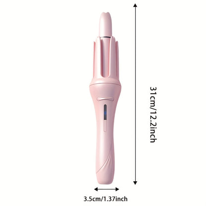 One-Touch Automatic Curling Iron Ionic — 4 Temperature Settings, 3 Timer Options, Anti-Scald & Anti-Tangle, 360° Rotating Cord, Salon-Quality Waves for Women
