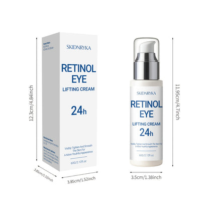 Eye Cream for Dark Circles & Puffiness - Firming Hyaluronic Acid Eye Gel with Collagen Retinol Caffeine for Tightening Smoothing & Hydration, Anti-Aging Under Eye Treatment 2 Pcs
