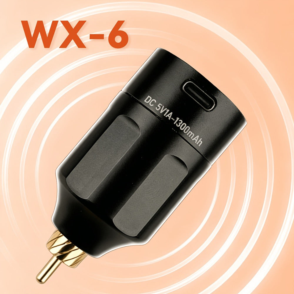 Tattoo Battery Wireless Power Supply, Portable Rechargeable Coreless Motor for Tattoo Pen, with LED Digital Display, RCA/DC Connector, Rotary Tattoo Machine Makeup Equipment