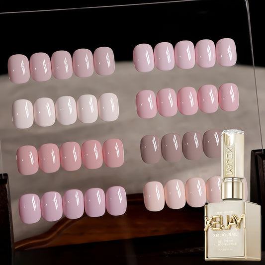 8pcs 0.51oz Gel Nail Polish Set Semi Permanent Gel Polish Kits All for Manicure Kit Soak Off LED Vernis Nail Art DIY Home Salon Gift for Women