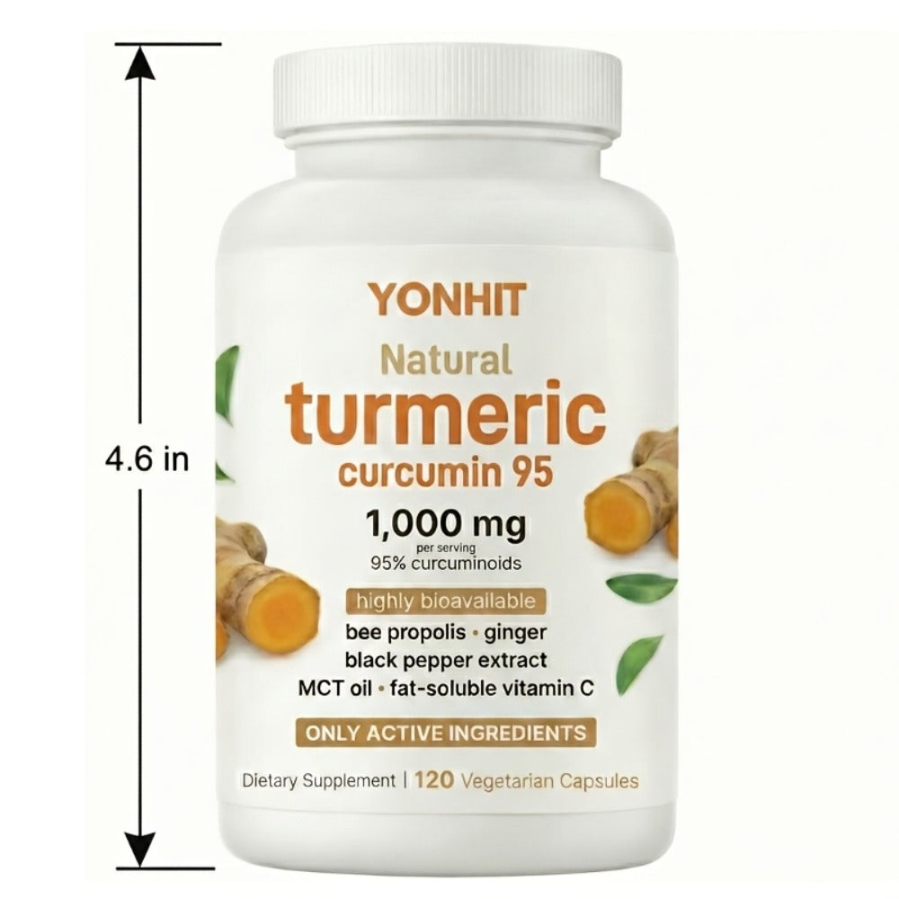 [Father's Day Special] Turmeric Curcumin | 95% Curcuminoids With Black Pepper And MCT Oil For Maximum Absorption, Zero Fillers, 120 Plant-Based Capsules, Suitable For Both Men And Women. Reward Yourself Or A Loved One With, Father's Day Special | Local Wa