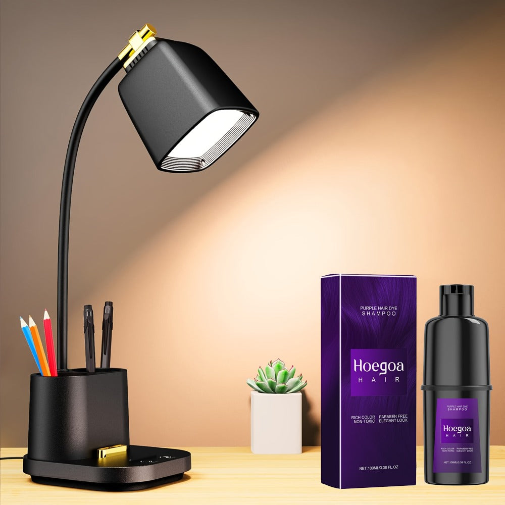 Hair Dye Shampoo & Conditioner 3-in-1 Color Foam Moisturizing Shine No-Damage Herbal Formula Easy Apply All Hair Types Purple Black Red Brown