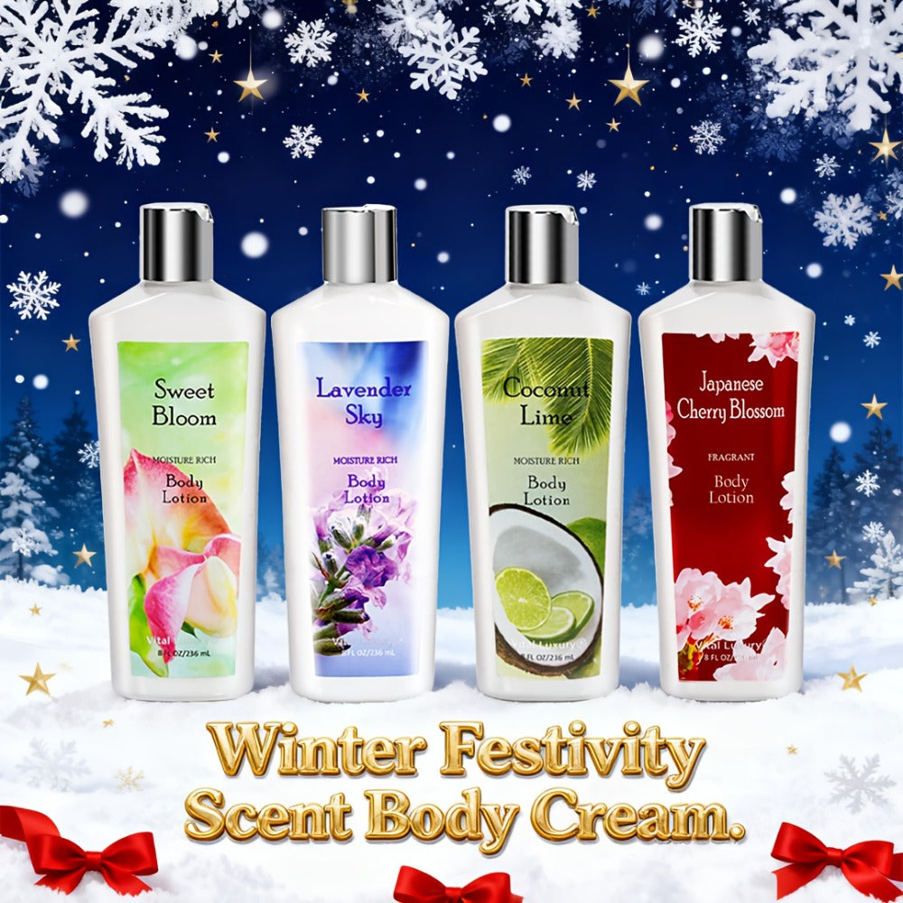 Body Lotion Moisturizing | 4 Floral Fragrances — Lavender, Sweet Bloom & Coconut Lime with Vitamin C & Glycerin for Smooth, Radiant Skin, All Skin Types, 2-Pack Gift Set