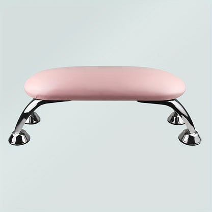 Nail Armrest Hand Pillow for Nail Technicians Detachable Non-Slip Wrist Rest Cushion Foldable Portable Manicure Support for Salon Home Use Pink Black White