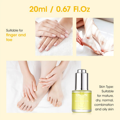 Cuticle Oil for Nails 2pcs 0.68oz Each Nourishing Nail Oil Moisturizer for Dry Cuticles Nail Strengthening Hydrating Cuticle Care Treatment Pen for Women Nail Care Gift Set Christmas New Year