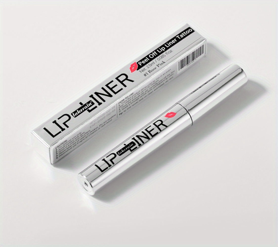 Lip Liner & Lip Stain 2-in-1 Pen Set of 4 — Waterproof Smudge-Proof Matte Lip Tattoo with Natural Acid Formula, Long-Lasting Transfer-Resistant Lip Makeup in 4 Colors