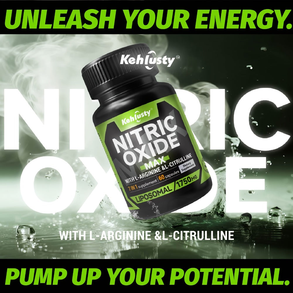 7-in-1 Max Load Energy Supplement, Containing L-Arginine, L-Citrulline, Maca, and Beetroot. Suitable as a Father's Day Gift. Ideal for Office Workers, Fitness Enthusiasts, Adults, Men, and Women