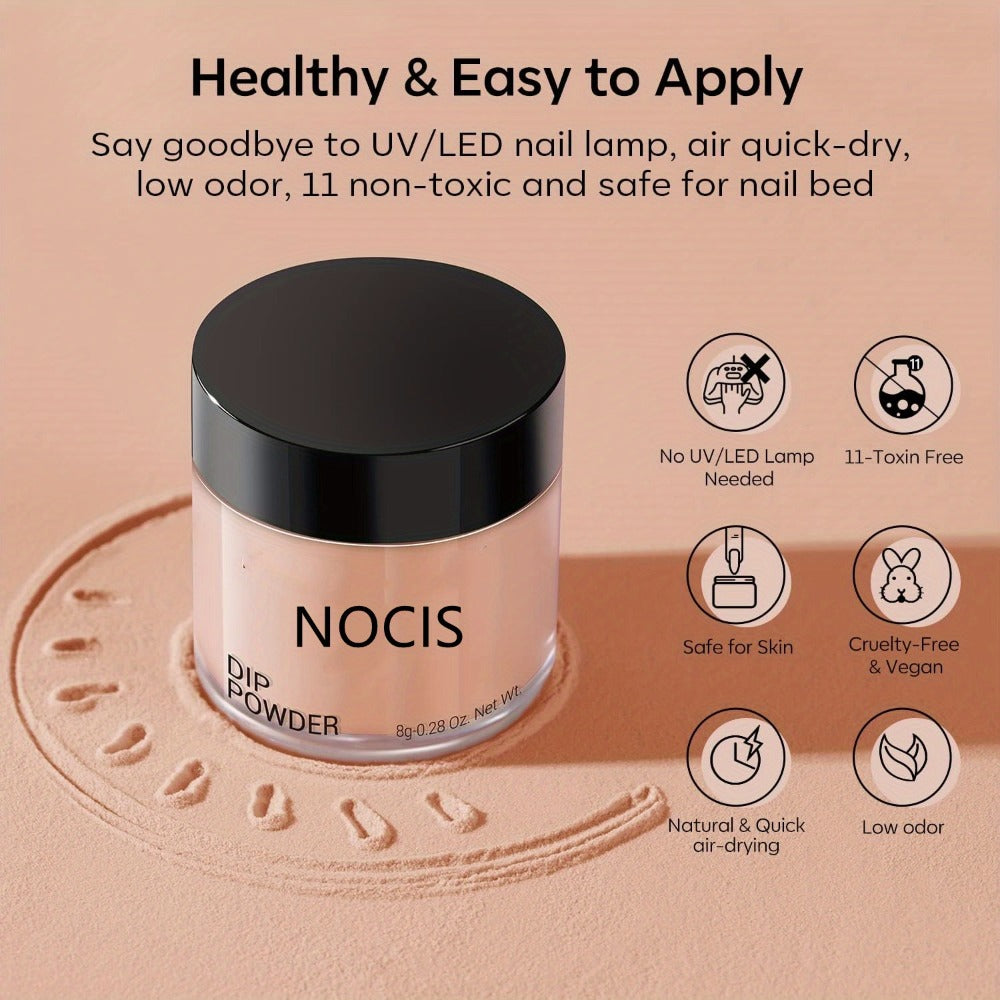 11pcs/Set Dip Powder Nail Kit Starter 4 Colors Nude Skin Tones Golden Glitter Neutral Acrylic Dipping Powder Liquid Set with Base Coat&Top Coat Activator for French Nail Art Manicure Salon Gift Set