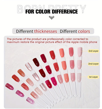Cat Eye Magnetic Gel Nail Polish 6 Colors — 9D Polaris Glass Water Light Effect, Semi-Permanent Soak Off LED Gel, 0.34oz Each | BORN PRETTY Nail Gel Set