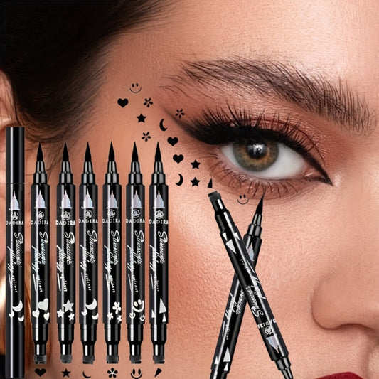 6pcs Eyeliner Pen • Waterproof Oil Proof Smudge Free • Double Head Eyeliner SealEyeliner • Suitable for Holidays, Easter Christmas Mother's Day Valentine's Day • HolidayGift